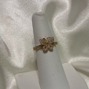 14k Gold Plated Butterfly Ring